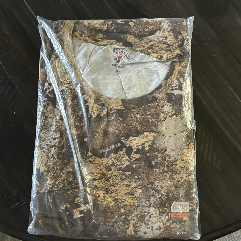Big and Tall 6XLT long-sleeve camouflage shirt brand new